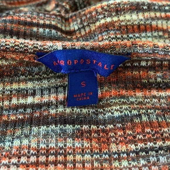 Aeropostale Space Dye Tank Dress Size Small Marled Retro Stretch Brown - Picture 5 of 13